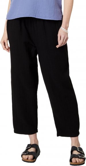Укороченные брюки удобного кроя из двухслойной марли , черный Mod-o-doc