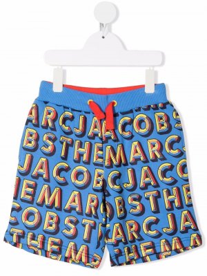 Спортивные шорты с логотипом The Marc Jacobs Kids. Цвет: синий