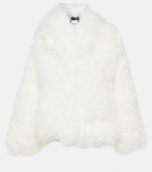 Укороченное пальто из искусственного меха , белый The Attico