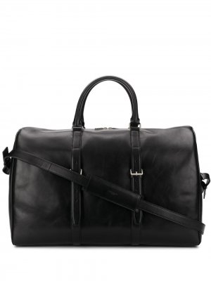 Дорожная сумка с пряжками Saint Laurent. Цвет: черный