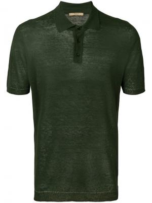 Полупрозрачная рубашка-поло Nuur. Цвет: зеленый