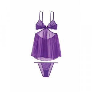 Пижама Victorias Secret, размер М, фиолетовый Victoria's Secret. Цвет: фиолетовый