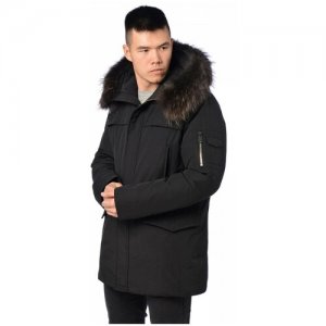 Зимняя куртка мужская CLASNA 050 размер 48, черный. Цвет: черный