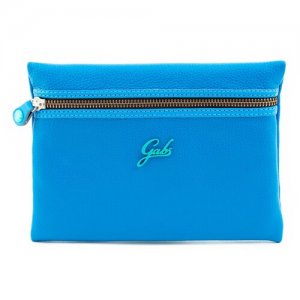 Кожаный клатч Gpacket Bluette Gabs. Цвет: синий