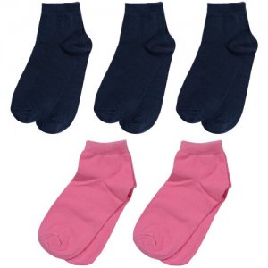 Комплект из 5 пар детских носков микс 5, размер 22-24 ХОХ. Цвет: мультиколор