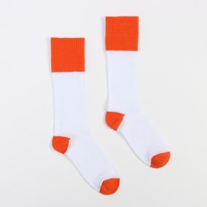 Носки женские minaku цвет белый/оранжевый, р-р 36-39 (23-25 см)