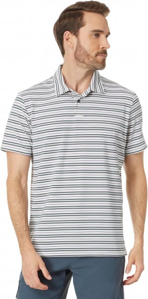 Рубашка-поло Archive Stripe Polo , цвет Arctic White Oakley
