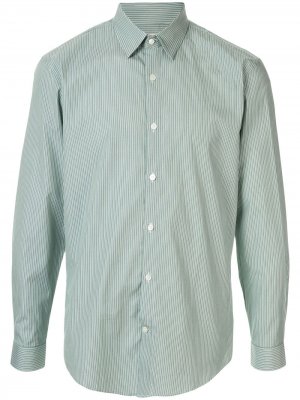 Полосатая рубашка с длинными рукавами Cerruti 1881. Цвет: зеленый
