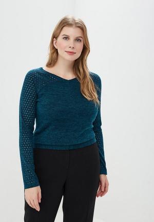 Пуловер Virgi Style. Цвет: бирюзовый