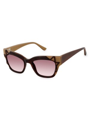 Солнцезащитные очки Clubmaster «кошачий глаз» 49MM , цвет Tortoise L.A.M.B.