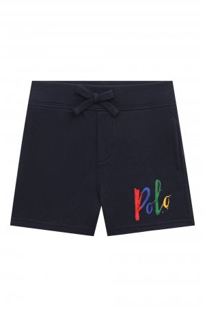 Хлопковые шорты Polo Ralph Lauren. Цвет: синий