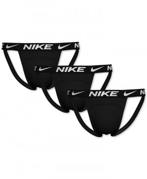 Мужские 3 ПК. Ремни Micro Jock Essential Dri-FIT , черный Nike