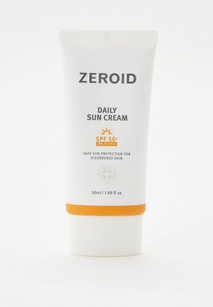 Крем солнцезащитный Zeroid для кожи  SPF50+, 50 мл. Цвет: прозрачный