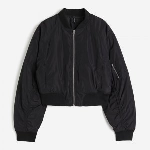 Куртка-бомбер , черный H&M