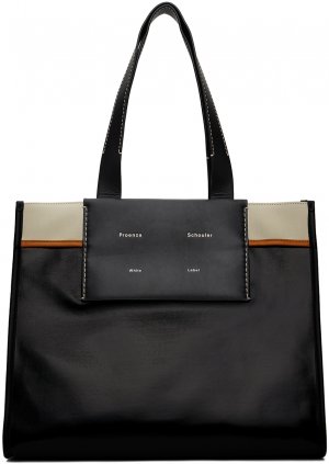 Черная сумка-тоут Morris с короткими ручками White Label Proenza Schouler