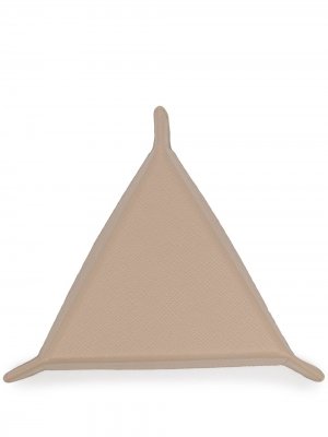 Мини-поднос Triangle Trinket Smythson. Цвет: коричневый