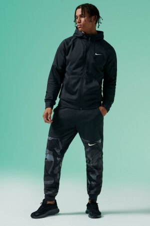 Толстовка для фитнеса rma-FIT на молнии, черный Nike