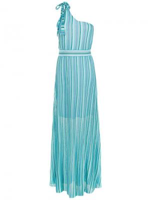 Длинное платье Antera Cecilia Prado. Цвет: синий