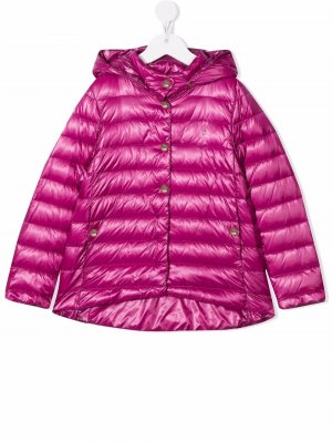 Стеганая куртка Herno Kids. Цвет: розовый