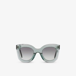 CL000195 CL4005IN солнцезащитные очки из ацетата в прямоугольной оправе Celine, черный CELINE