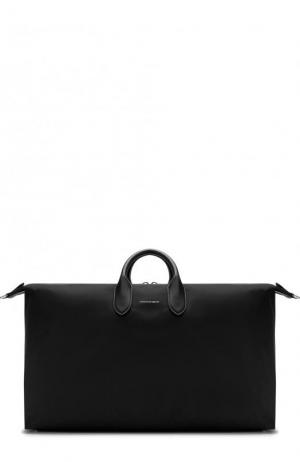 Текстильная дорожная сумка с плечевым ремнем Alexander McQueen. Цвет: черный