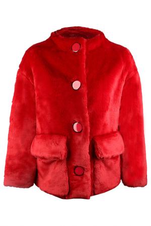 Куртка DouDou. Цвет: красный