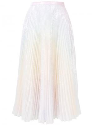 Плиссированная юбка с радужным эффектом Marco De Vincenzo