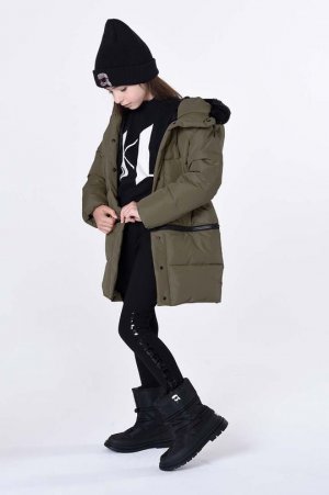 Детские зимние ботинки , черный Karl Lagerfeld
