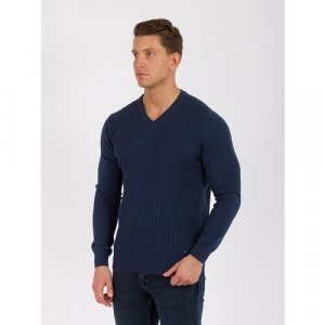 Пуловер, размер 2XL, синий Dairos. Цвет: синий/темно-синий