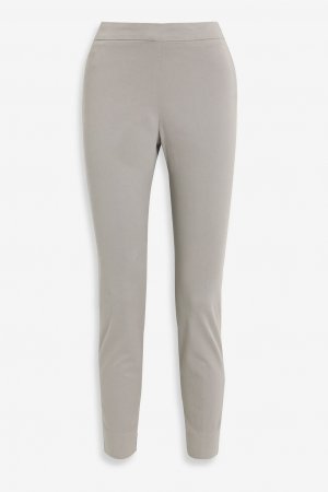Укороченные узкие брюки из твила смесового хлопка FABIANA FILIPPI, серый Filippi