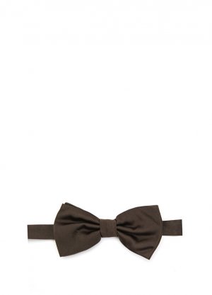 Темно-коричневый шелковый галстук-бабочка Dolce&Gabbana