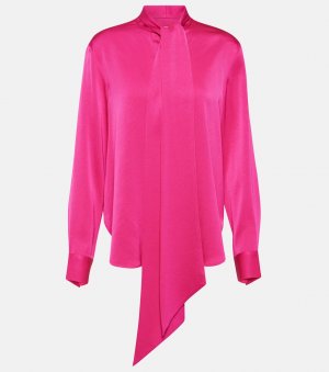 Блузка из атласного крепа , розовый Alex Perry