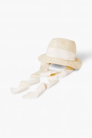 Space for Giants Trail льняная шляпа от солнца с металлизированной отделкой в ​​ребристую нить , бежевый Gigi Burris Millinery