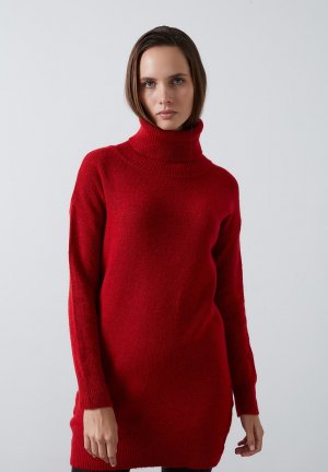 Вязаный свитер TURTLENECK LONG , цвет red LELA