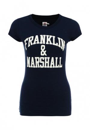 Футболка Franklin & Marshall. Цвет: синий