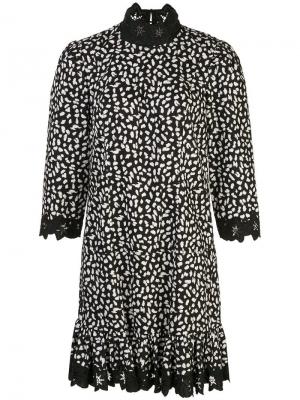 Платье La Vie Le Jaguar с вышивкой Rebecca Taylor. Цвет: черный
