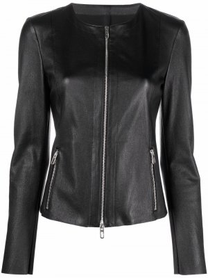 Zipped-up leather jacket Drome. Цвет: черный