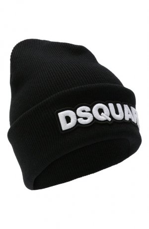 Шерстяная шапка Dsquared2. Цвет: чёрный