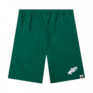 Пляжные шорты с логотипом BAPE Sta, цвет Зеленый A BATHING APE
