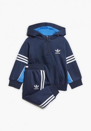 Костюм спортивный adidas Originals I AUT ZIP HOOD. Цвет: синий