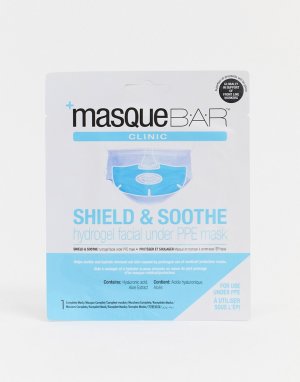 Гидрогелевая маска для лица с гиалуроновой кислотой и экстрактом алоэ вера Shield & Soothe-Прозрачный MasqueBAR