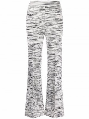 Intarsia-knit flared trousers Missoni. Цвет: белый