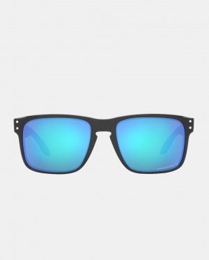 Квадратные мужские солнцезащитные очки в черной оправе и поляризационных линзах , черный Oakley