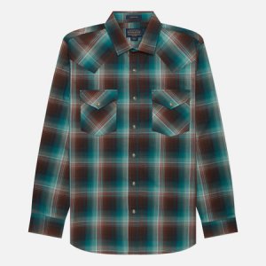 Мужская рубашка Frontier Pendleton. Цвет: зелёный