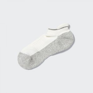 Спортивные короткие носки с ворсовой подкладкой UNIQLO, молочный Uniqlo