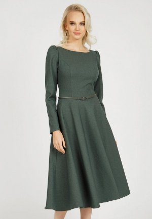 Платье Olivegrey NOVELLA. Цвет: зеленый