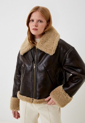 Дубленка Mavi JACKET. Цвет: коричневый
