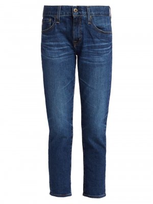 Эластичные зауженные джинсы Ex-Boyfriend со средней посадкой AG Jeans