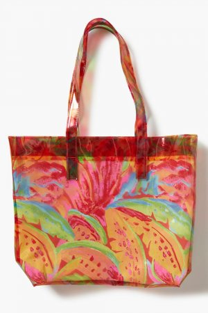 Большая сумка с тропическим цветочным принтом , розовый Forever 21