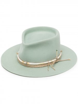 Шляпа федора Tassilo Nick Fouquet. Цвет: зеленый